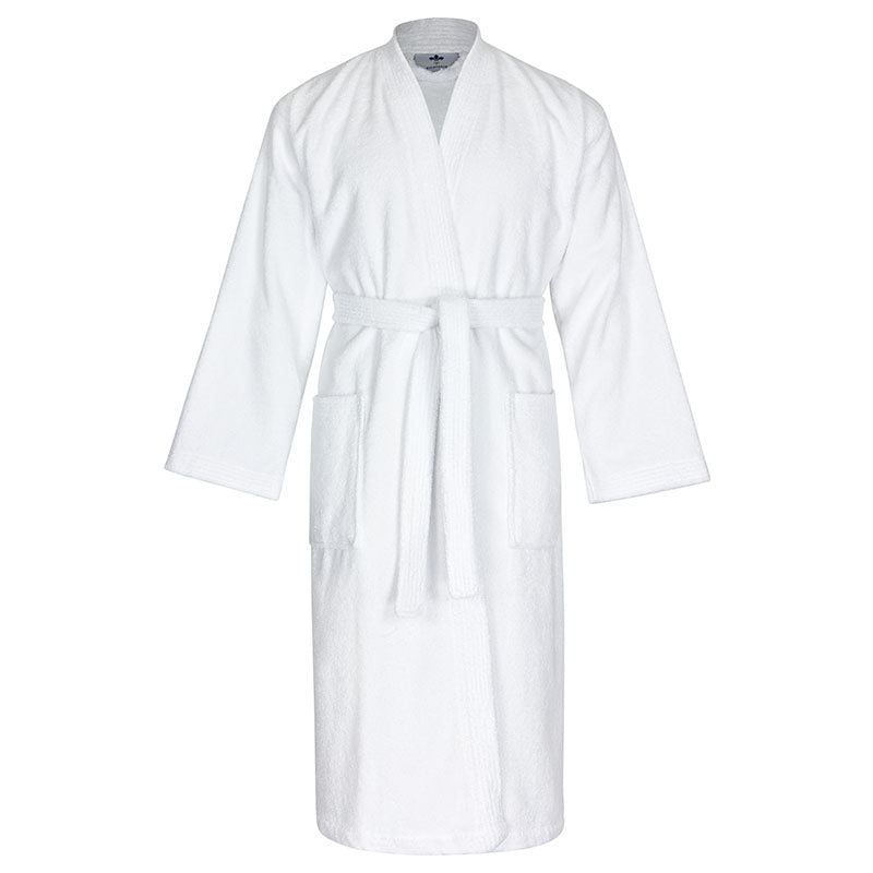 Premium- Bathrobe - Kimono in Walk white type 200 430g/m²